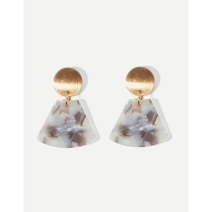 Fan Shaped Drop Earrings